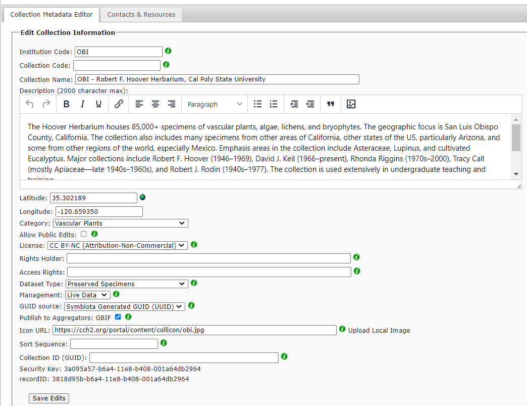 Edit Metadata Example