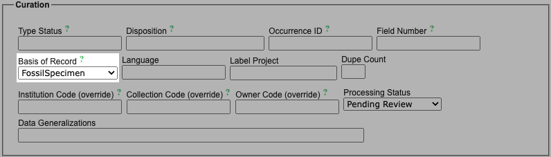 Paleo Module for Symbiota Portals